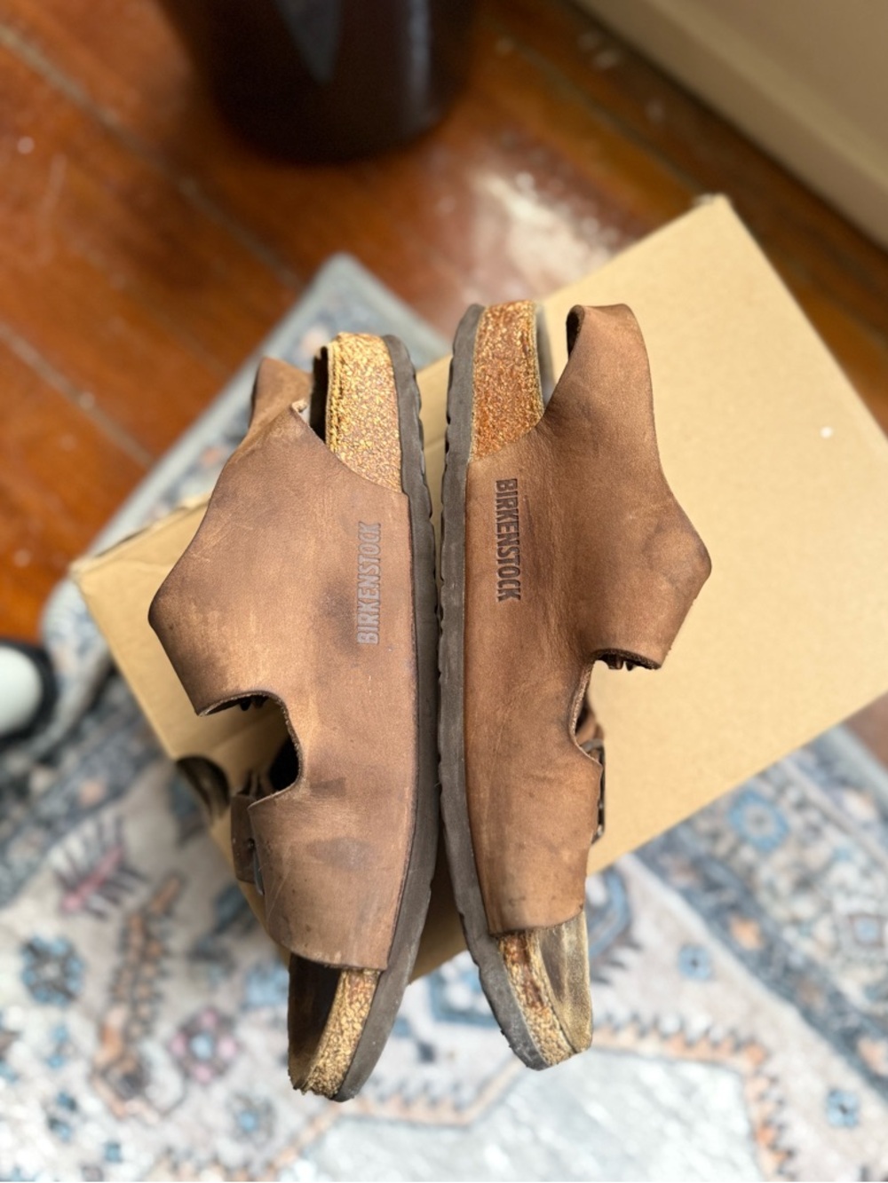 Birkenstocks 38 women’s 7 mens 5 fair condition - Picture 3 of 9